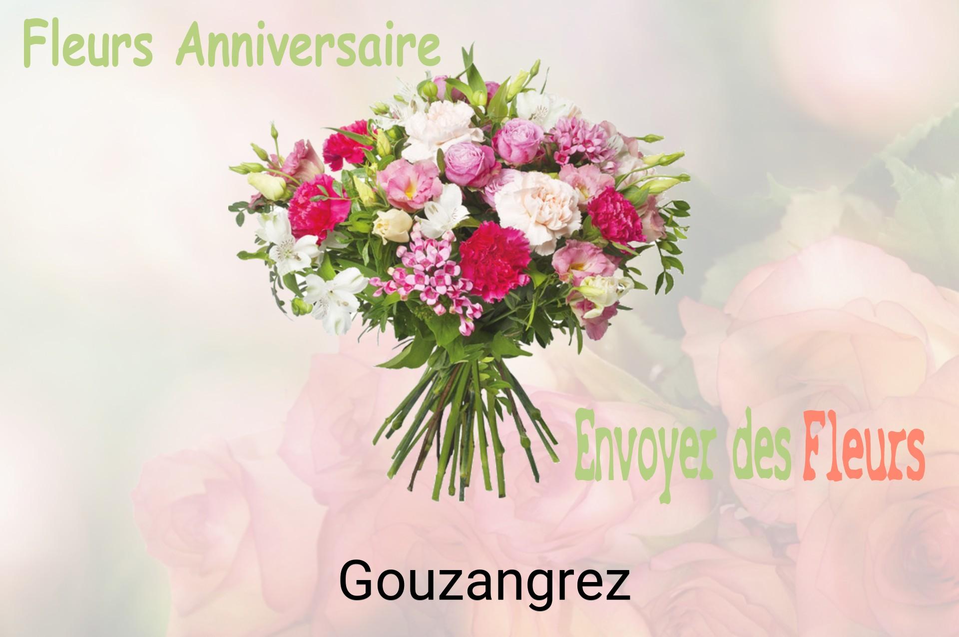 Bouquet de fleurs d’anniversaire livré à Gouzangrez