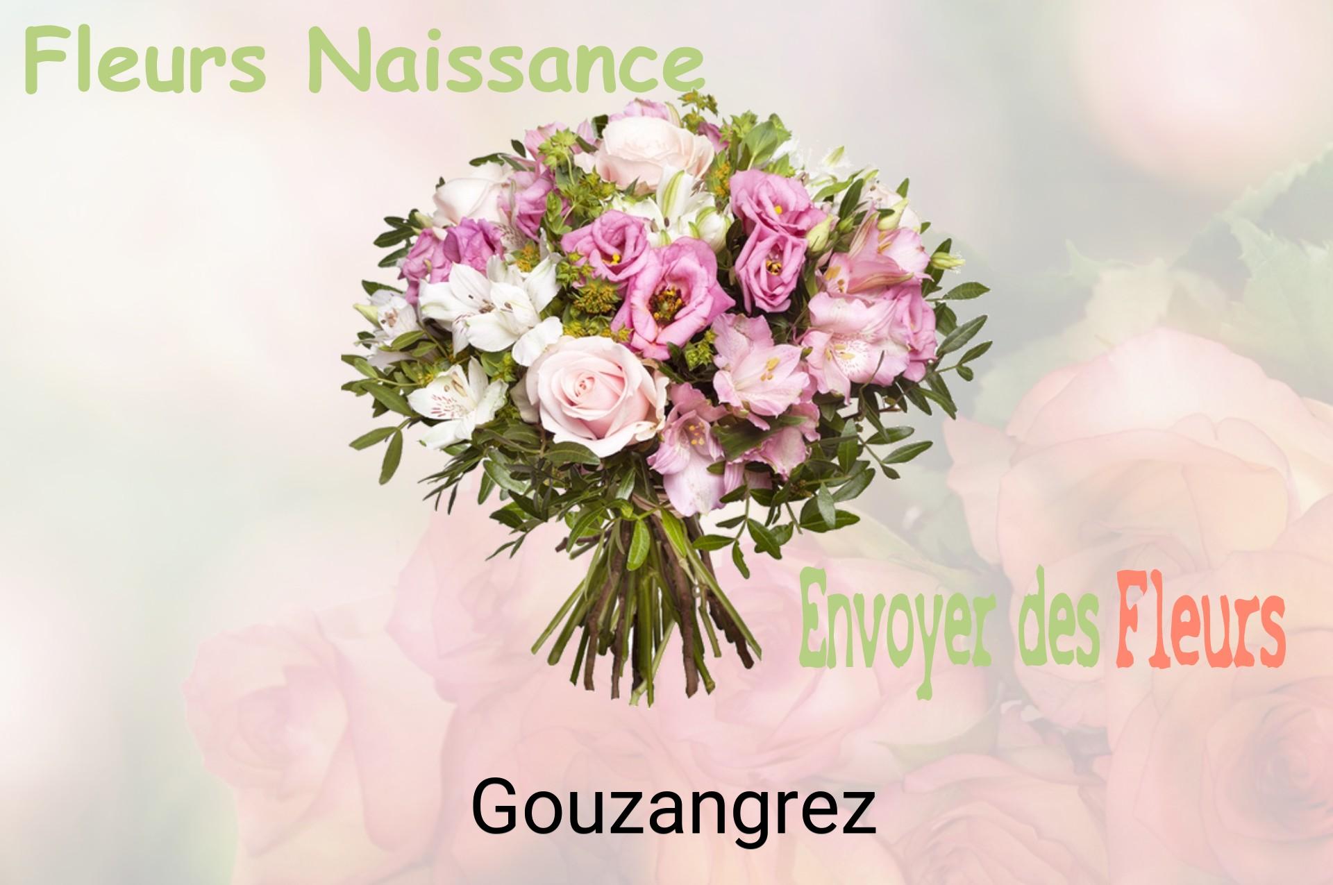 Bouquet de fleurs de naissance livré à Gouzangrez